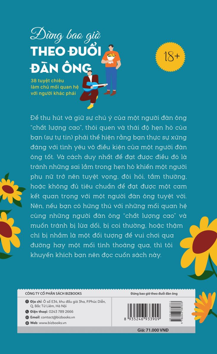 Sách Đừng Bao Giờ Theo Đuổi Đàn Ông - 38 Tuyệt Chiêu Làm Chủ Mối Quan Hệ Với Người Khác Phái