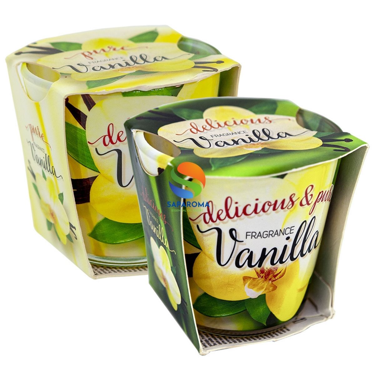 Combo 2 ly nến thơm tinh dầu Bartek Vanilla 100g - hương hoa vani, nến trang trí, thơm phòng, thư giãn, Hỗ trợ khử mùi