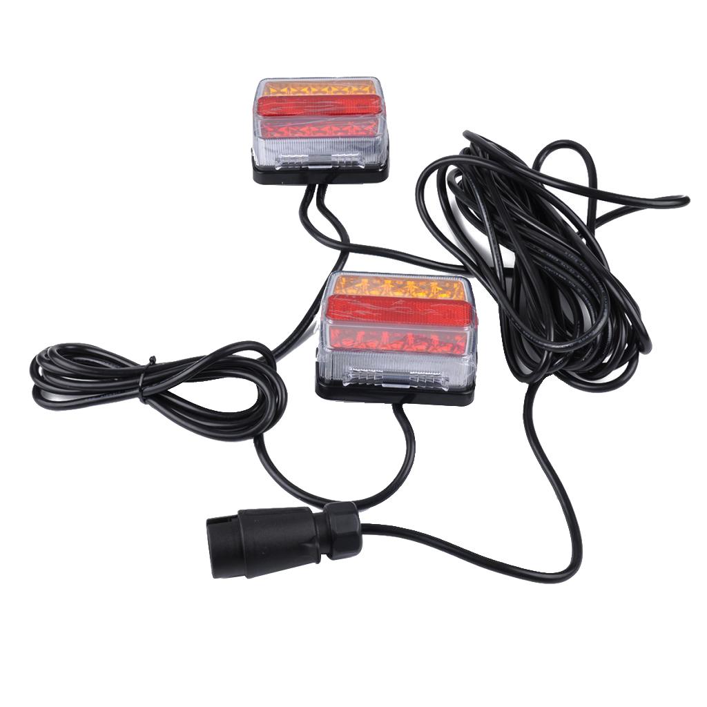 12V Waterproof LED Trailer Lights Stop/Indicator/Tail Light Kit