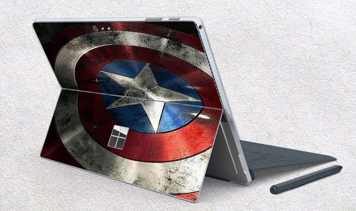 Skin dán hình Captain cho Surface Go, Pro 2, Pro 3, Pro 4, Pro 5, Pro 6, Pro 7, Pro X