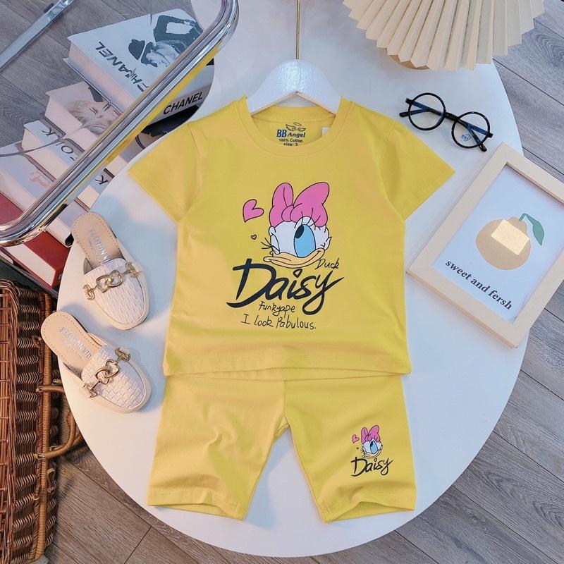 Bộ cotton daisy cho bé gái nhiều màu tươi xinh sz 10-22kg