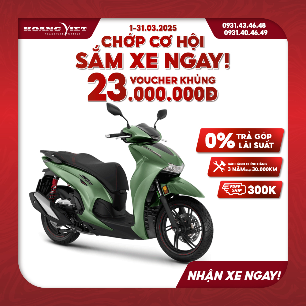 Xe Máy Honda SH 350i 2025 - Phiên Bản Thể Thao