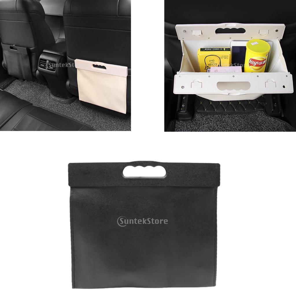 Car bag storage pocket for hanging rear seat black