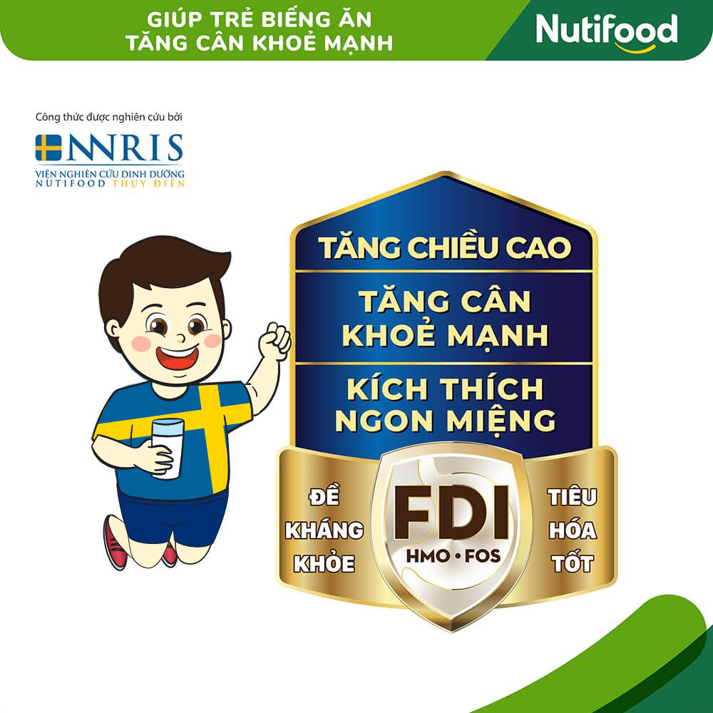 [Combo 3 lon còn 1tr030]Sữa Bột Nutifood GrowPLUS+ Biếng Ăn 1.5kg - Tăng Cân Khỏe Mạnh (Lon 1.5kg)