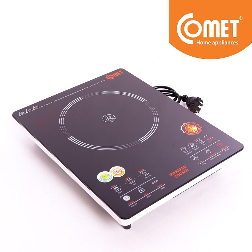 Bếp Hồng Ngoại Cảm Ứng Comet CM5536 – Hàng chính hãng -  Công Suất 2000W, Mặt Kính Chịu Lực, Đa Chức Năng, Bảo Hành 12 Tháng