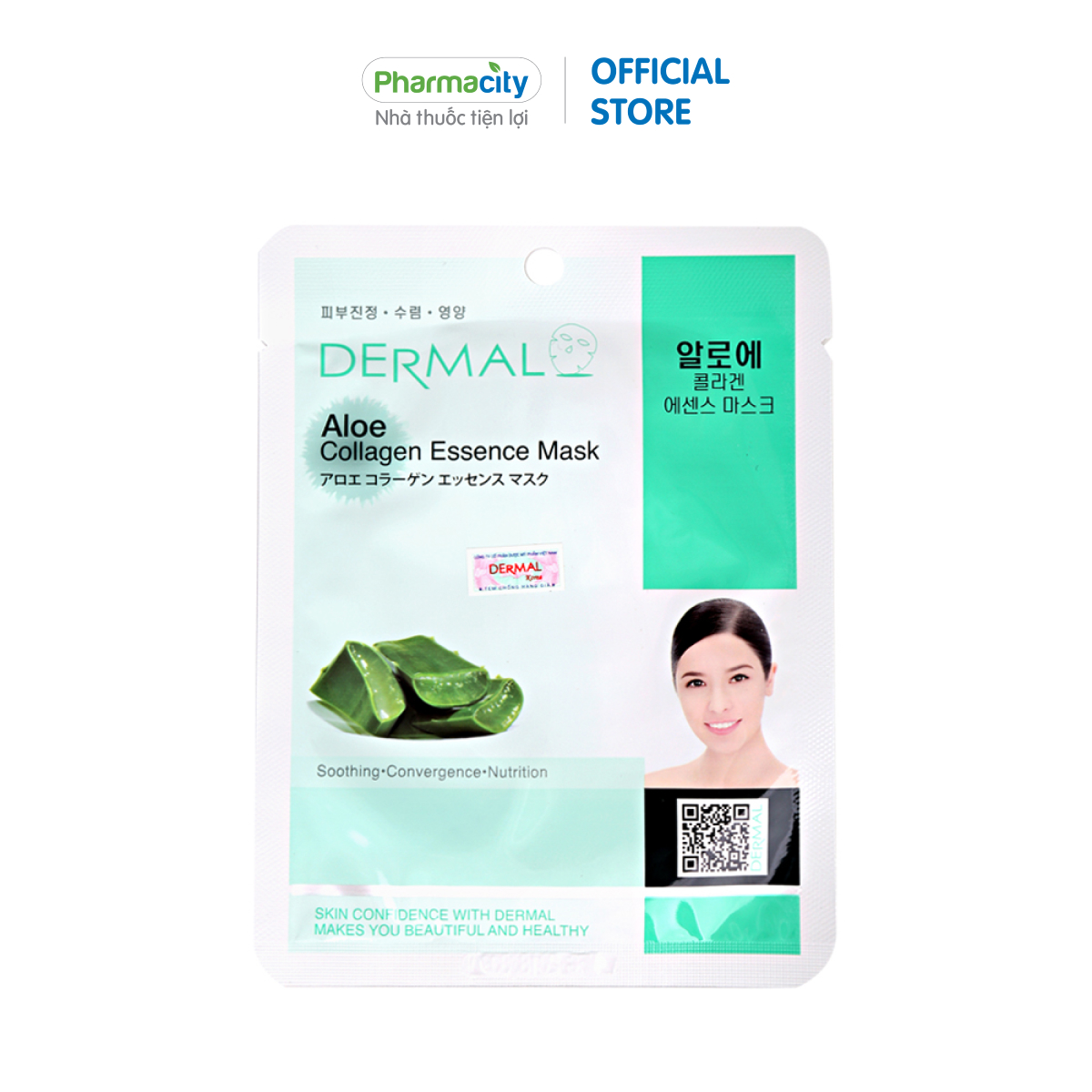 Mặt nạ Dermal chiết xuất Collagen và nha đam
