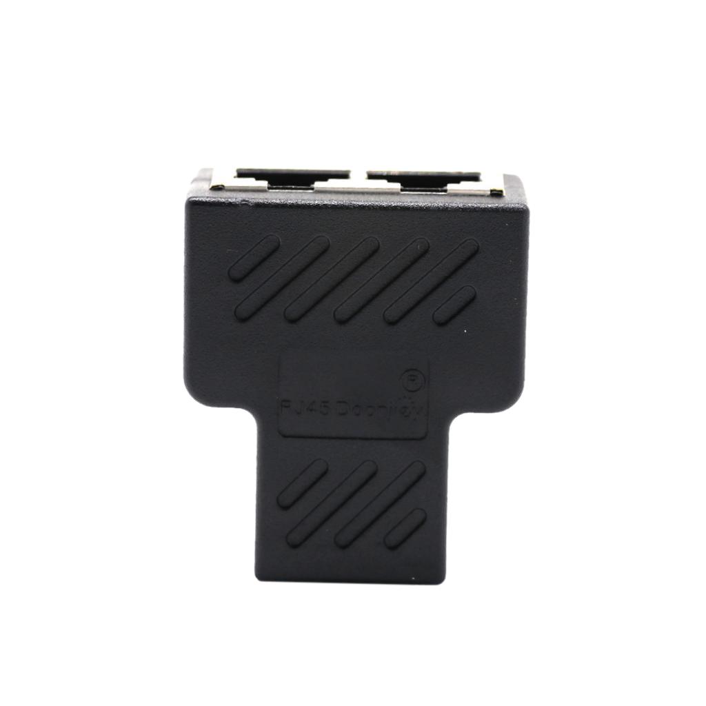 2x Splitter Adapter 1 to 2 Female Port CAT5/CAT 6 LAN Ethernet