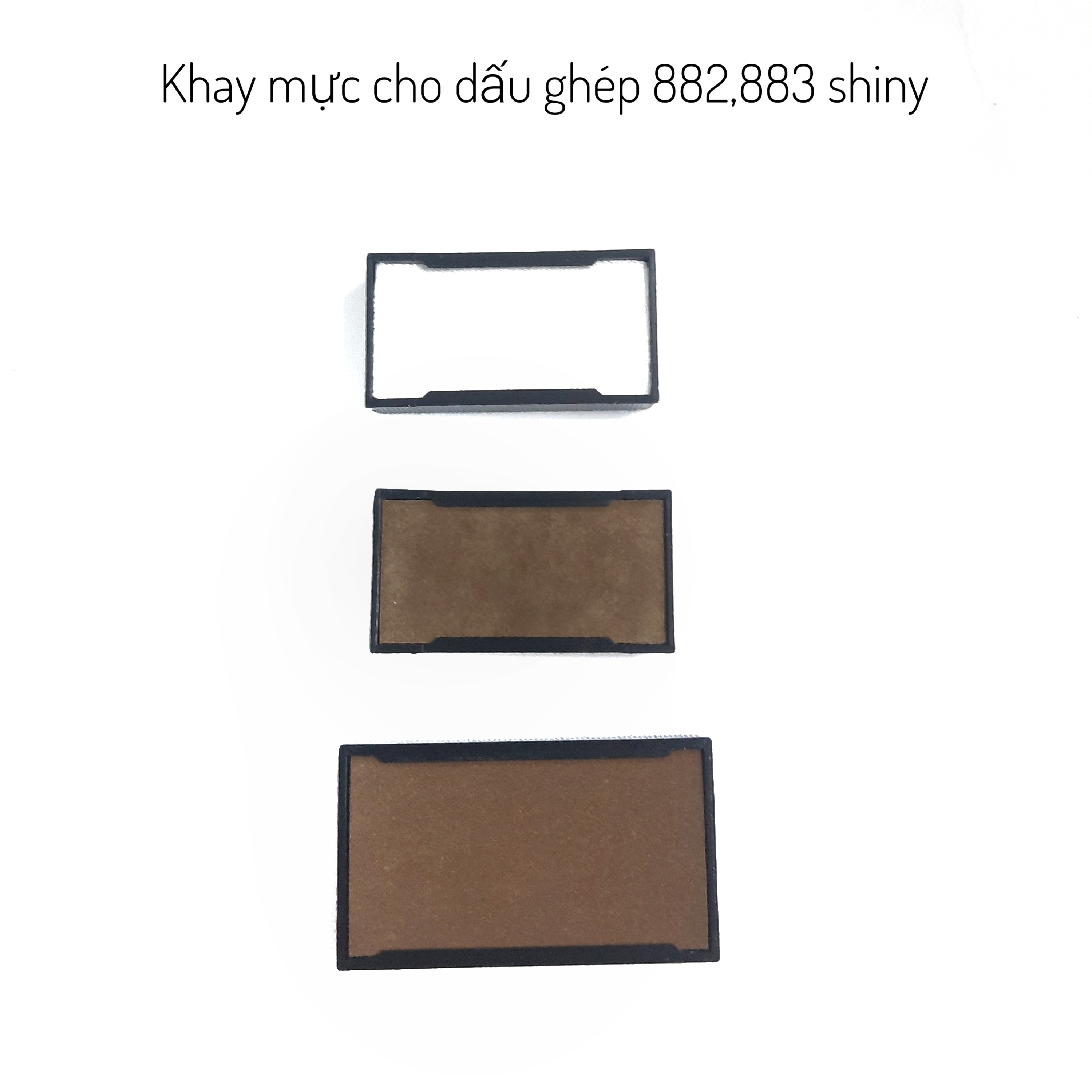 Khay mực,tampon cho dấu ghép S 882, S 883 shiny.