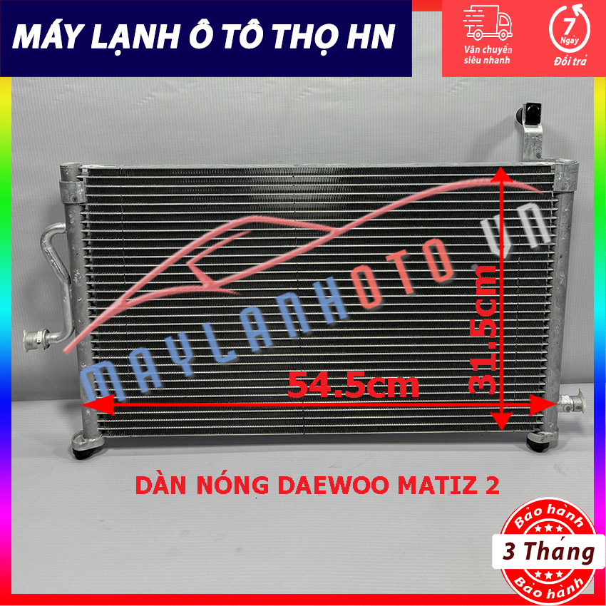 Dàn nóng Daewoo Matiz 2 hàng xịn Hàn Quốc