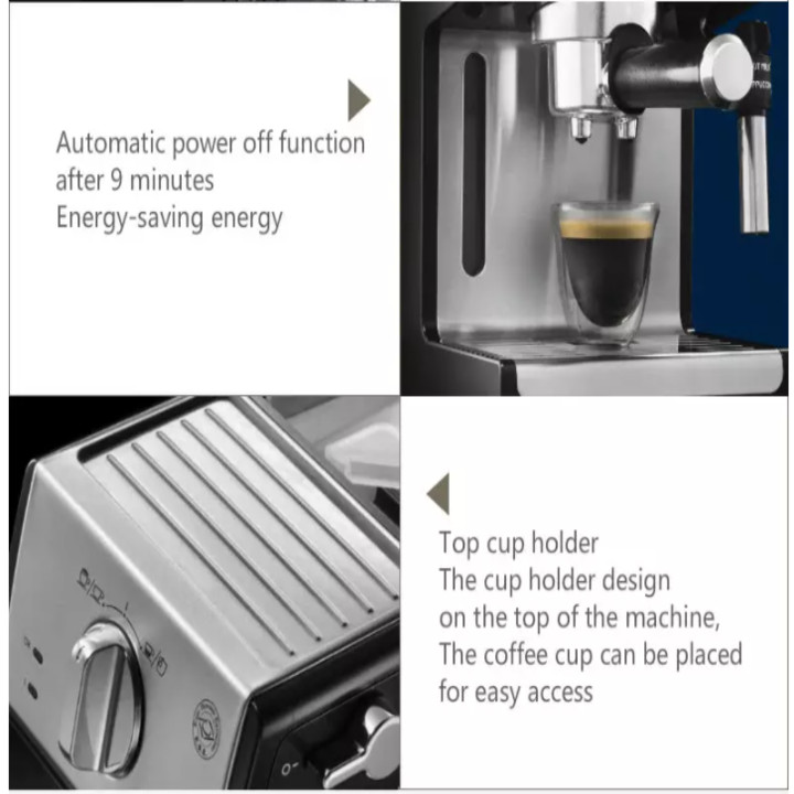 Máy pha cà phê Espresso cao cấp thương hiệu Delonghi ECP36.31 công suất 1100 W - Hàng Nhập Khẩu