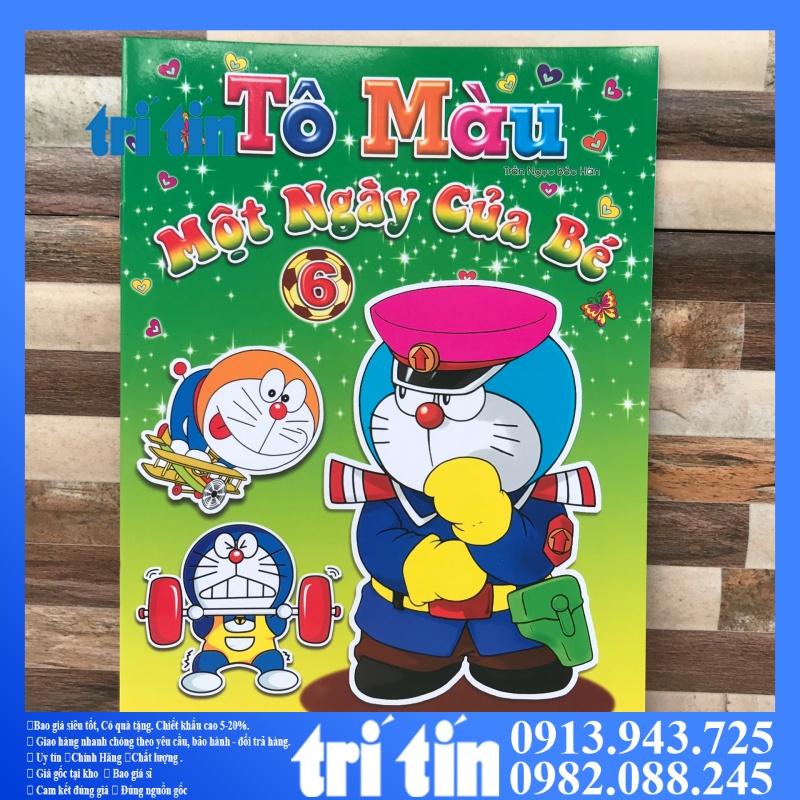 TẬP TÔ MÀU DORAEMON:Một ngày của bé{vpp TRÍ TÍN