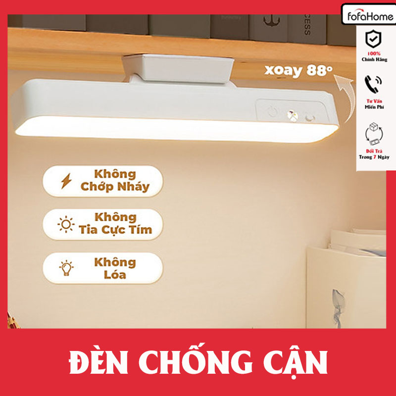 Đèn Đọc Sách Đèn Học Chống Cận Điều Chỉnh Linh Hoạt 32cm Gắn Tường Để Bàn Đèn Led Gắn Bàn Học Tích Điện Đa Năng Điều Chỉnh Xoay 80 Độ 3 Chế Độ Sáng