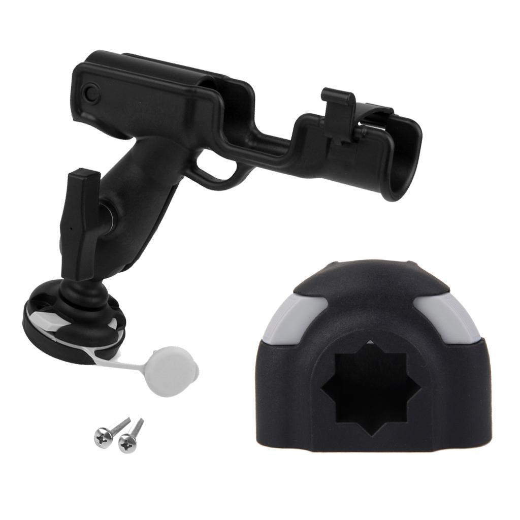 Adjustable 360 Degree Boat Kayak Fishing Rod Holder Rack Rest & Mount Base