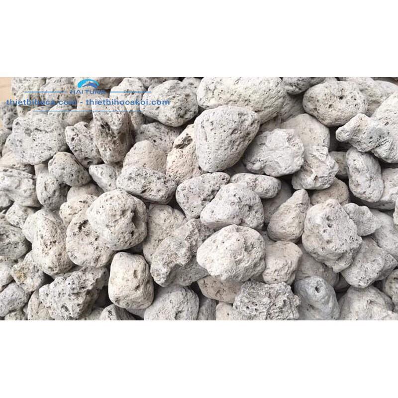 Đá lông vũ - nham thạch trắng -Vật liệu lọc cao cấp dành cho hồ cá Koi 1kg