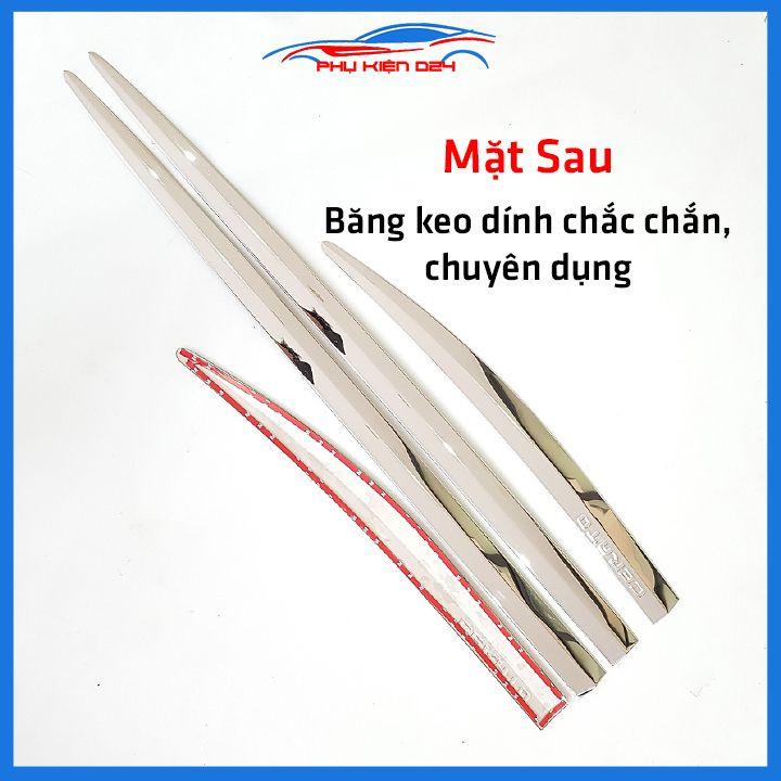 Bộ ốp nẹp sườn Cerato 2019-2020-2021-2022 mạ crom trang trí làm đẹp xe