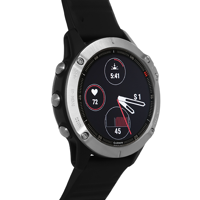 Đồng hồ thông minh Garmin Fenix 6 dây silicone đen - Hàng chính hãng