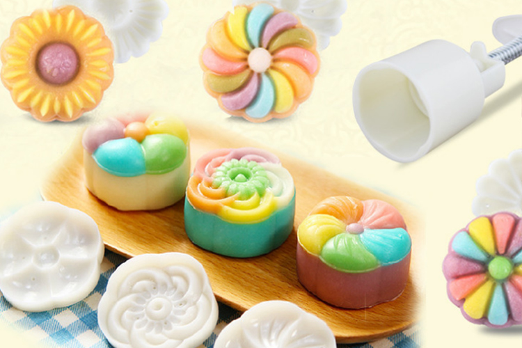 Khuôn Bánh Trung Thu 6 Mặt Hoa Văn Hiện Đại