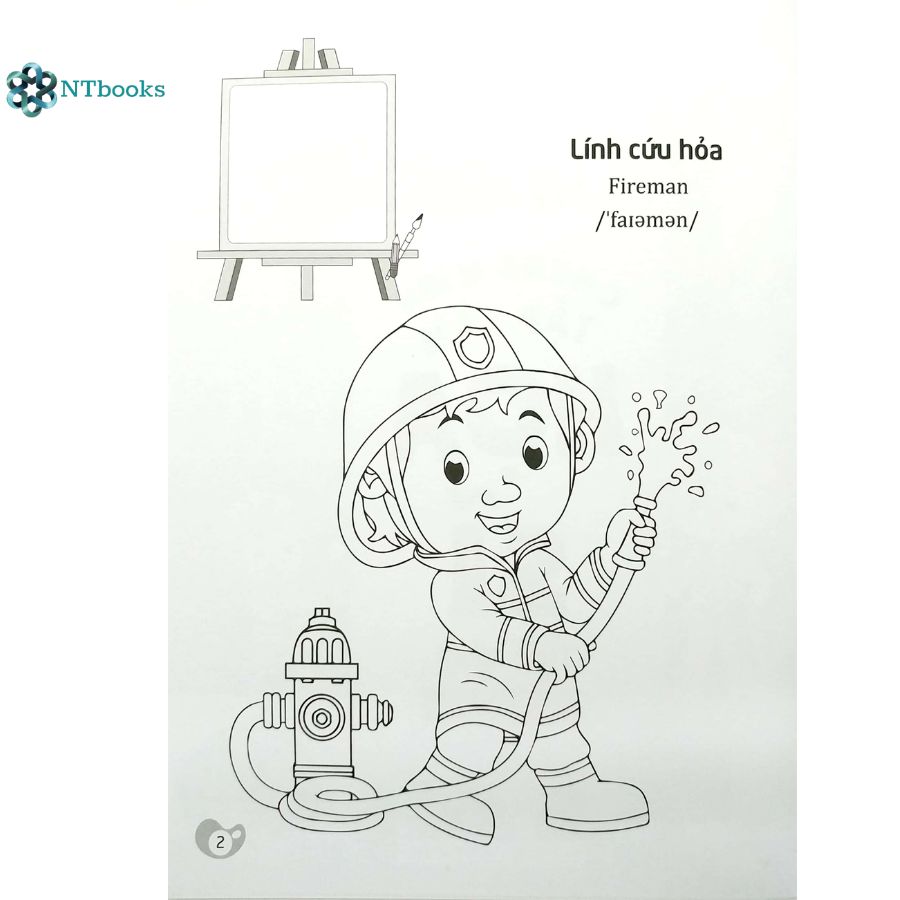 Sách Tô Màu Chúng Mình Tập Làm Họa Sĩ - Nghề Nghiệp