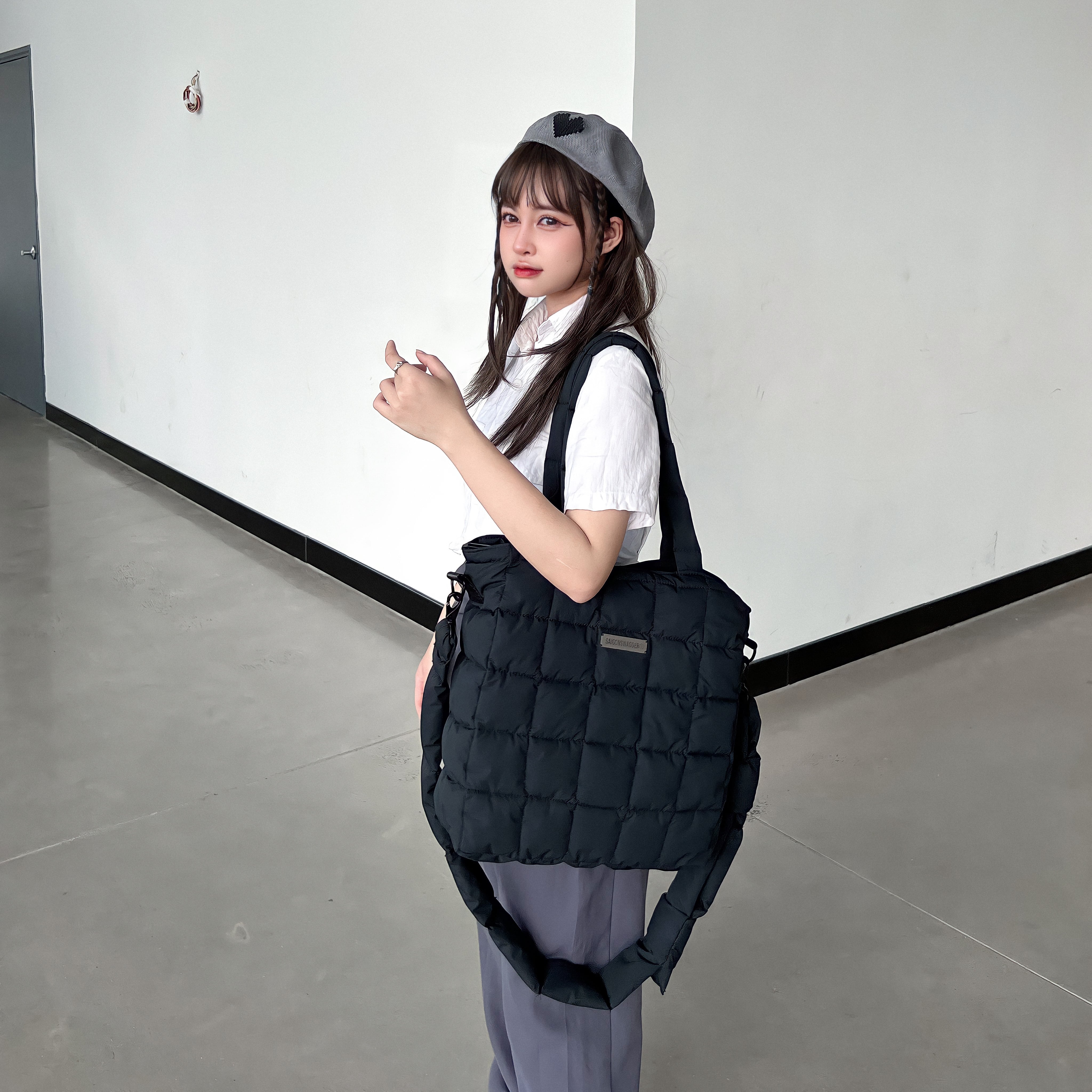 Túi Tote Chần Bông SAIGON SWAGGER NOIR PUFFER TOTE BAG