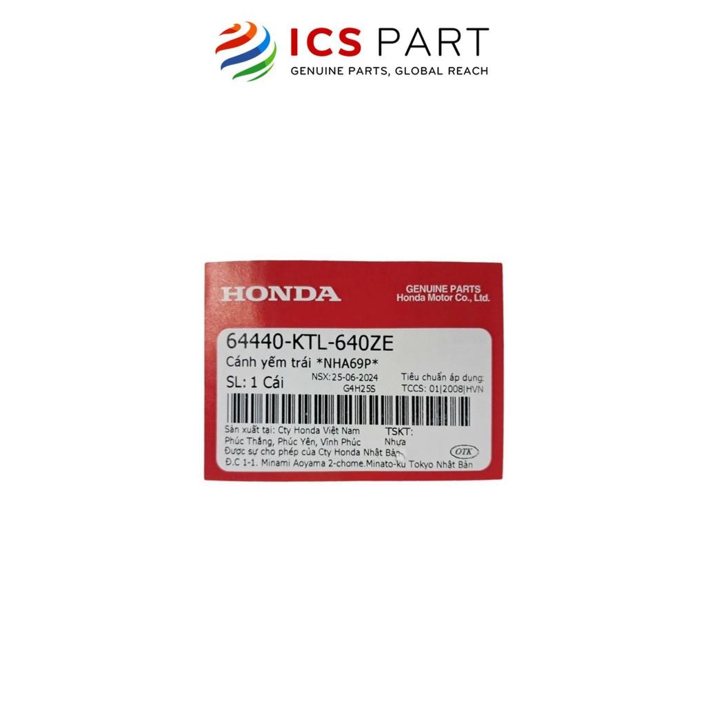 Cánh Yếm Ngoài Trái HONDA Đen Nha69P (Không Tem) (64440KTL640ZE)
