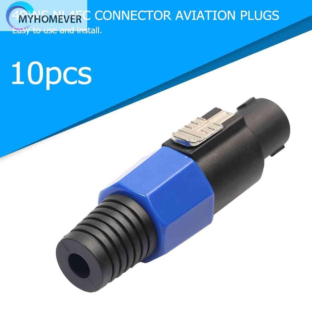 Set 10 Đầu Nối Dây Điện 4 Cực NL4FC 4Pin
