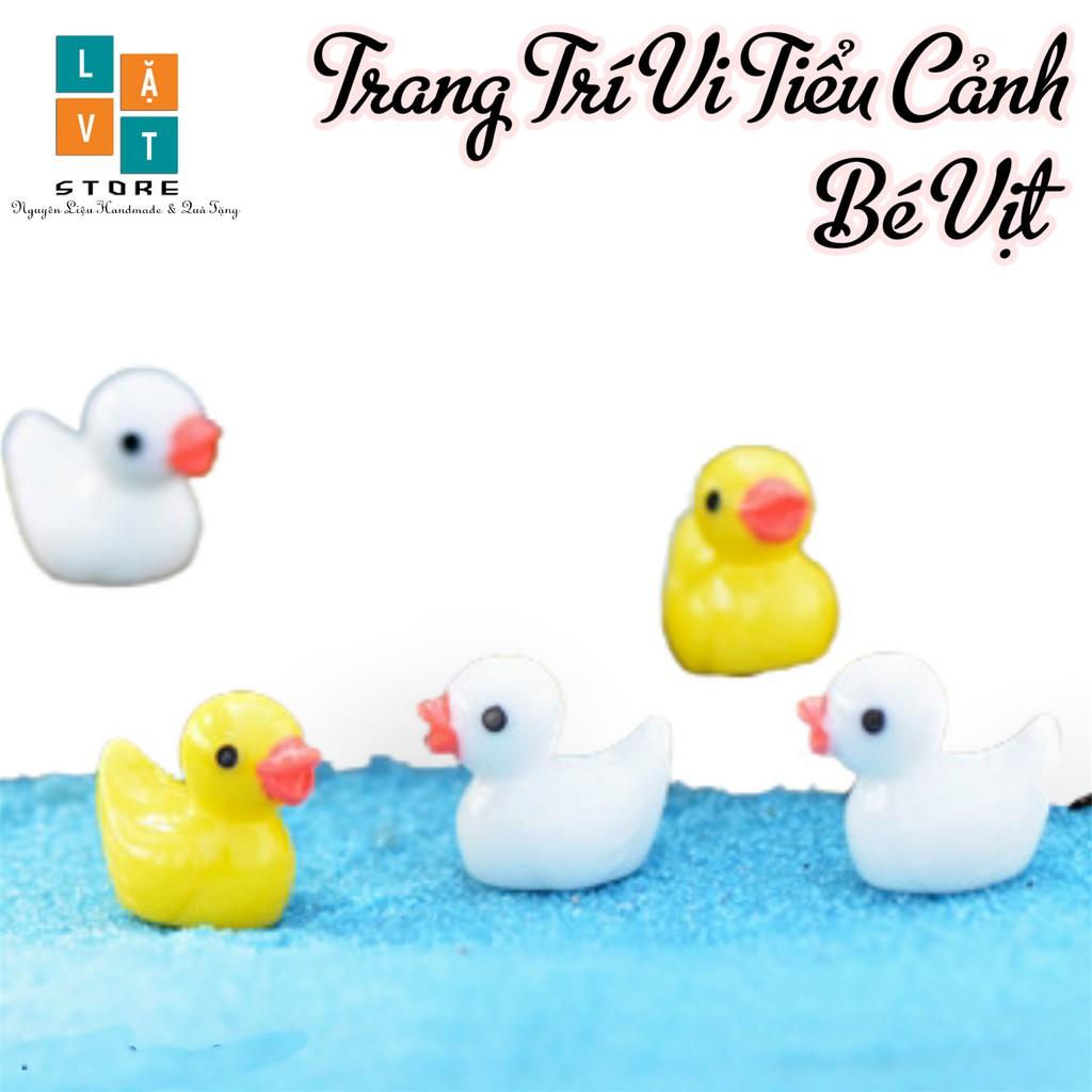 Mô Hình bé vịt mini size - Dùng để trang trí vi tiểu cảnh, chậu cây - Đơn giản, chân thật, giá rẻ