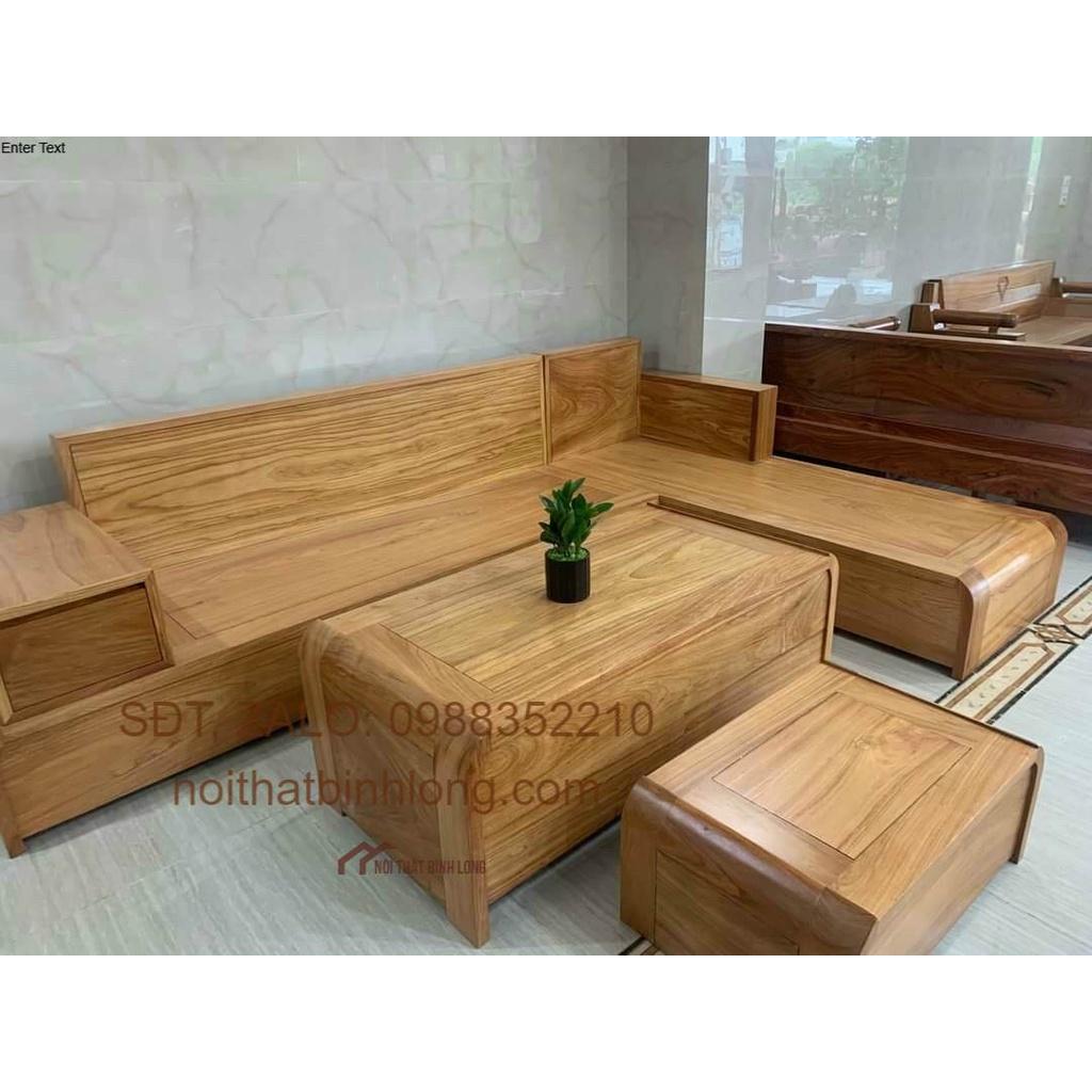 Bộ bàn ghế sofa gỗ sồi mỹ