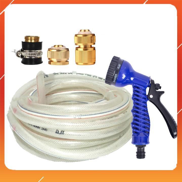 Bộ dây tăng áp 3 lần vòi xịt nước rửa xe, tưới cây loại 7-10m 206843