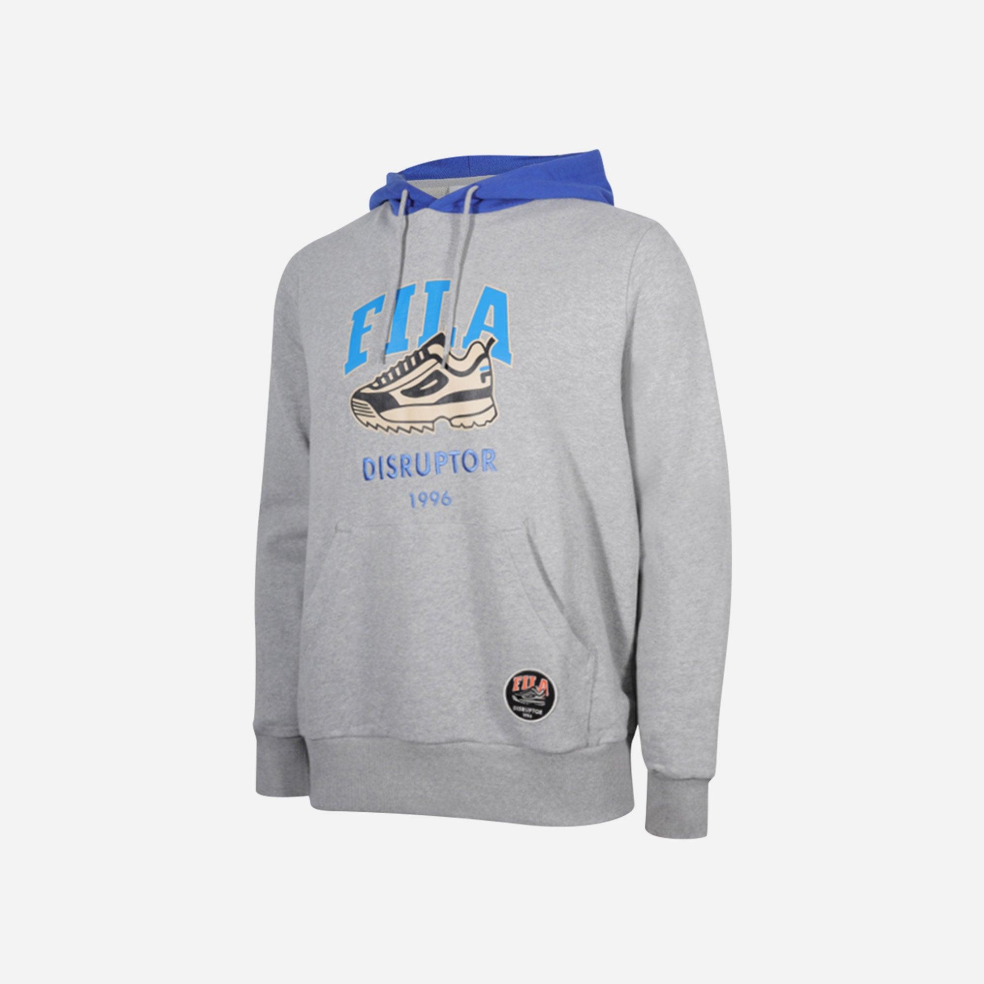 Áo khoác hoodie tay dài có nón unisex Fila Shoes Graphic Po1 - FS2POD3792X