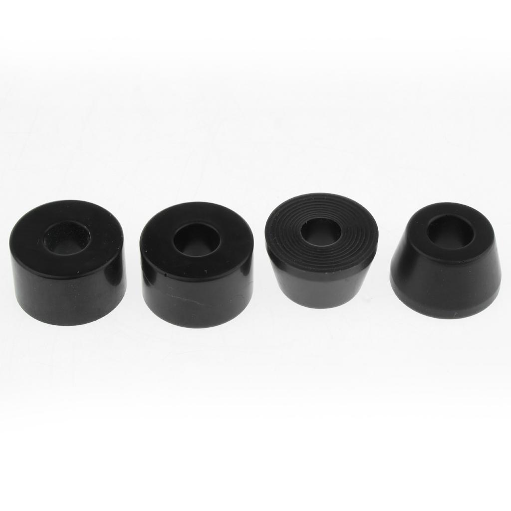 10pcs Skateboard Longboard Truck Bushings   Cups Set Black 85A