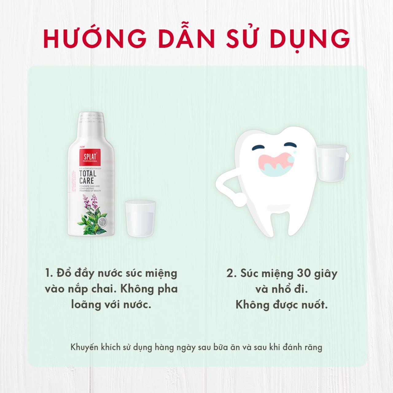 Nước Súc Miệng SPLAT Total Care Professional series Chiết Xuất Vỏ Cây Mộc Lan Thúc Đẩy Nướu Khỏe, Ngăn Mùi Hôi 275ml