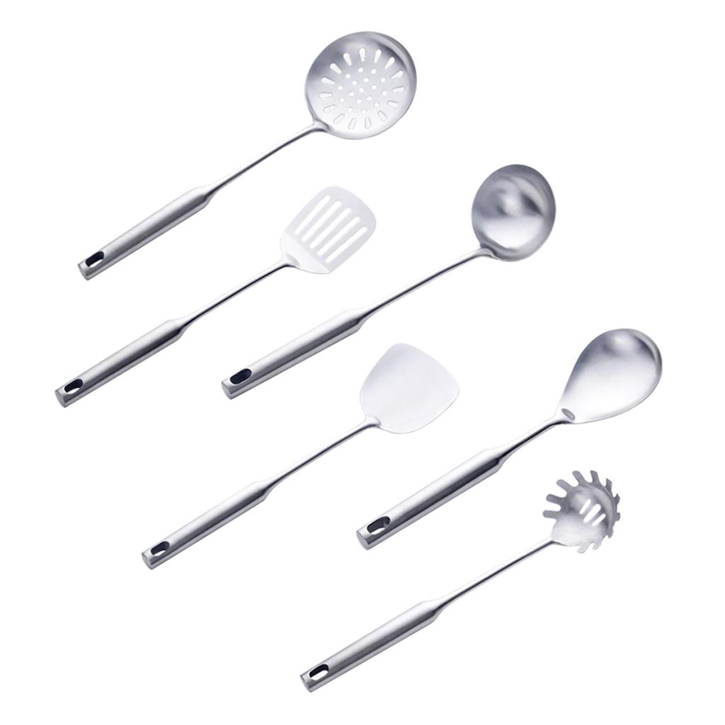 Stainless Steel Kitchen Cooking Utensils Spoon Ladle Skimme Colander