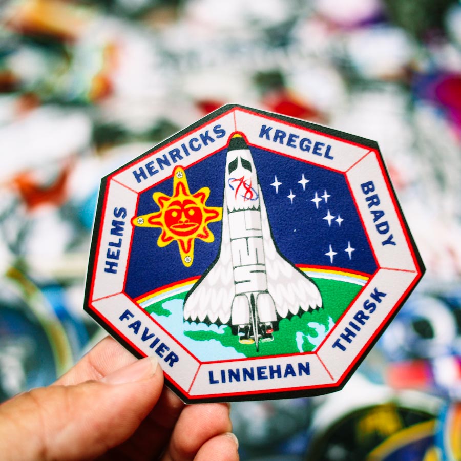 Set 100 sticker hình dán - Astronaut Phi hành gia vũ trụ