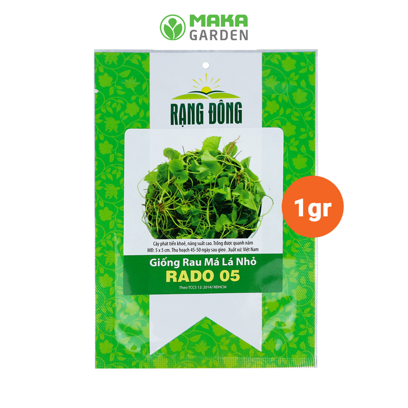 Hạt giống rau má lá nhỏ Rado 05 - gói 1gr - Dể nảy mần, dể trồng, trồng quanh năm