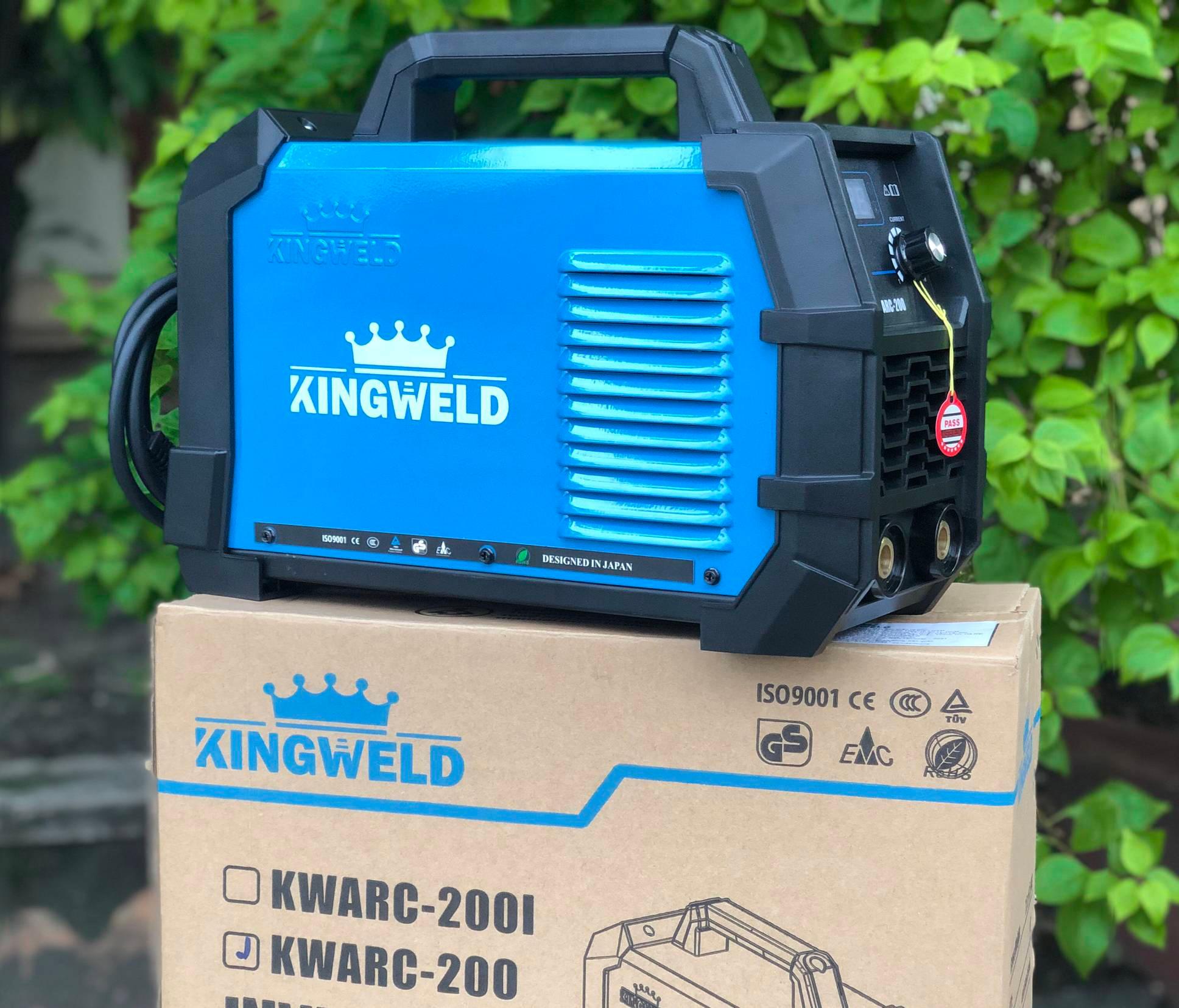 MÁY HÀN QUE ĐIỆN TỬ KINGWELD KWARC-200 - HÀNG CHÍNH HÃNG