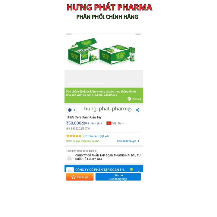 Gói Caffe xanh cần tây giúp bổ sung chất xơ , tăng tiêu hóa – hộp 30 gói