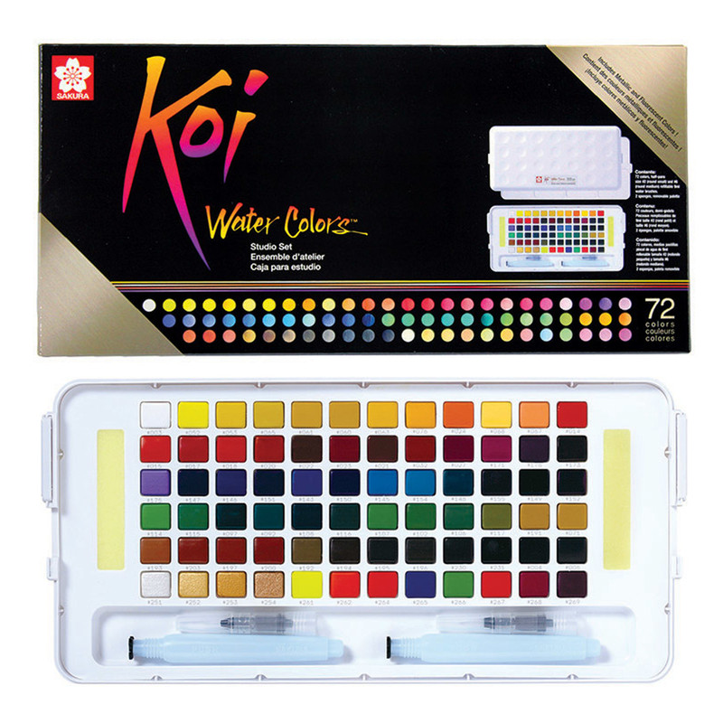 Màu nước nén Koi Water Colors 72 màu