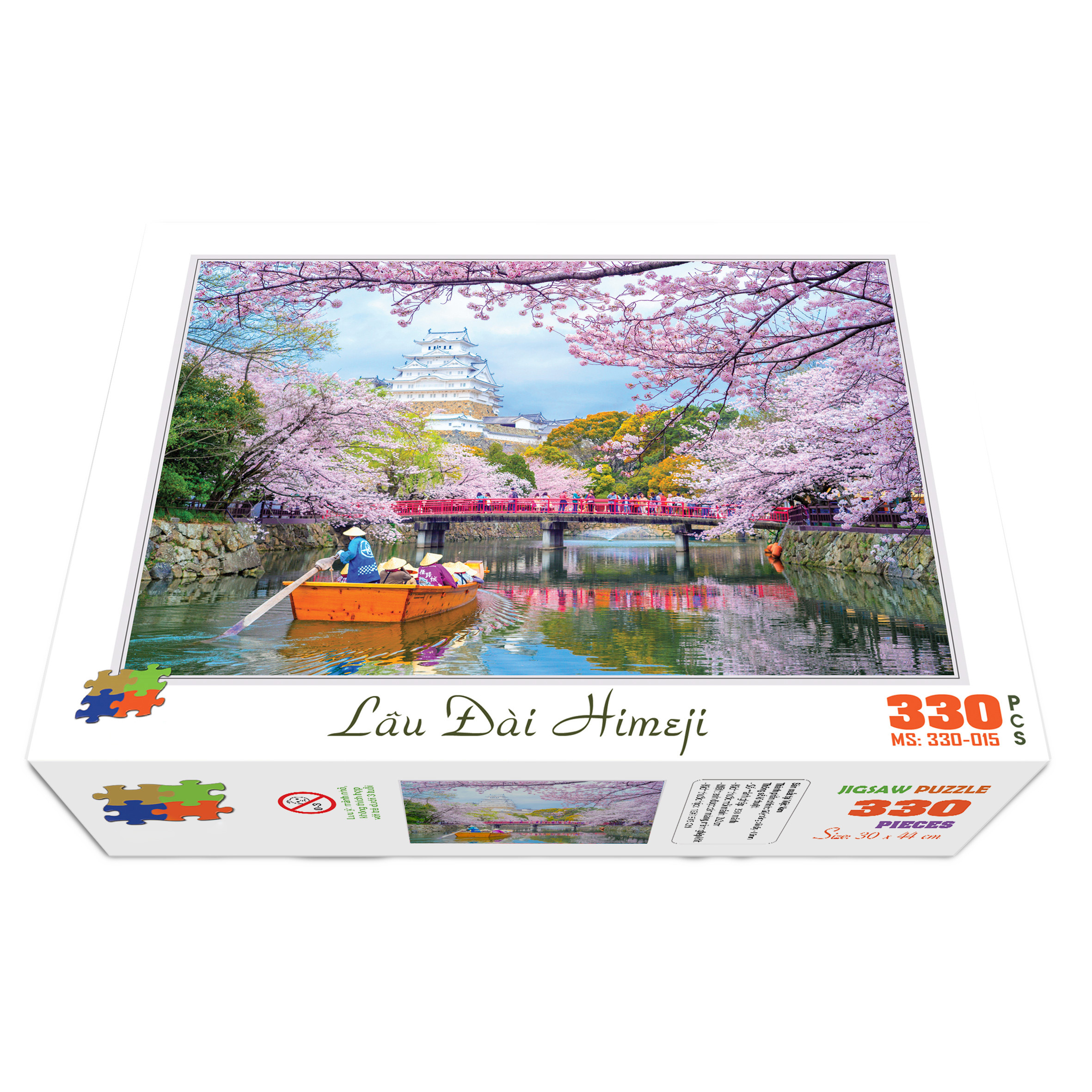 Bộ tranh xếp hình jigsaw puzzle cao cấp 330 mảnh – Lâu Đài Himeji