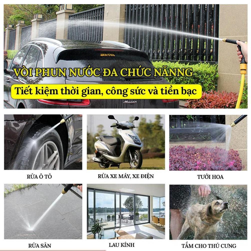 Vòi Xịt Rửa Xe Áp Lực Cao - Tưới Cây Với 4 Chế Độ Nước 206810-2 TL