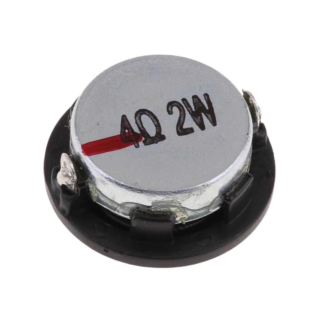 4X DIY 28mm Mini Stereo Audio Speaker Full-range DIY Loudspeaker Hifi Black