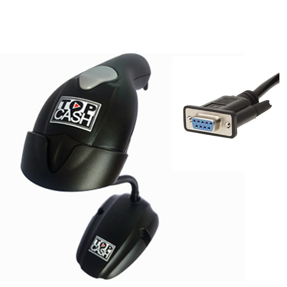 Máy đọc mã vạch Barcode Scanner / Máy quét mã vạch chuyên dụng cổng RS-232 TOPCASH LV-908P Đài Loan - Hàng chính hãng