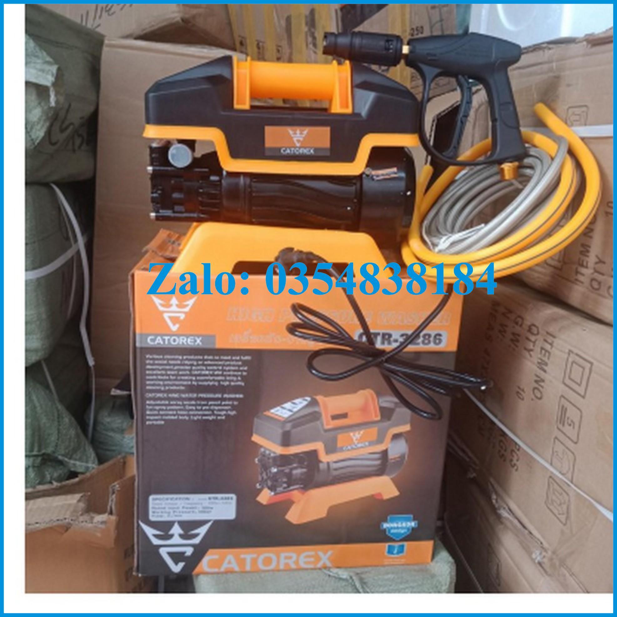 Máy rửa xe- máy rửa xe áp lực cao Catorex dây 10m tặng bình tạo bọt