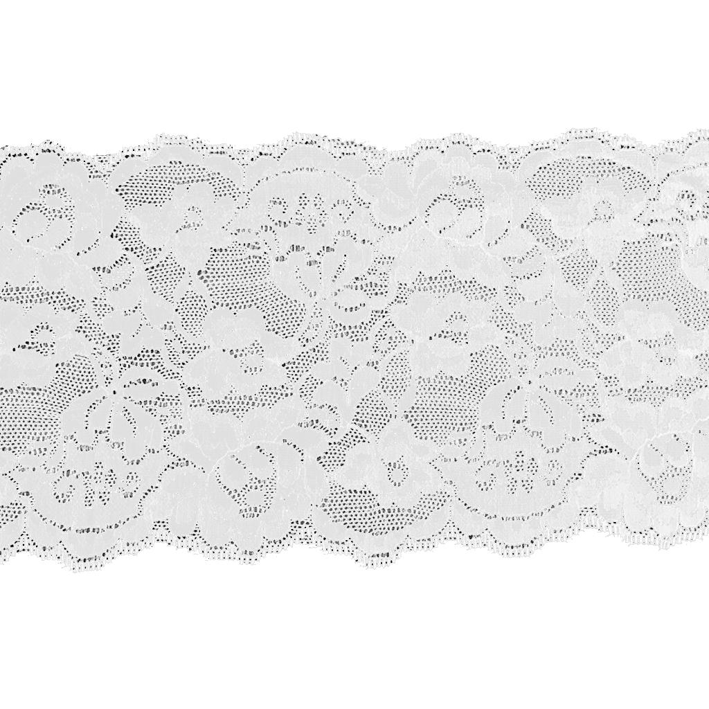 5 Yards 15cm Tiny Stretch Lace Ribbon Floral Trim Sewing Lace Fabric Applique Clothing Accessories Crafts for Bridal Wedding Veils Dress DIY