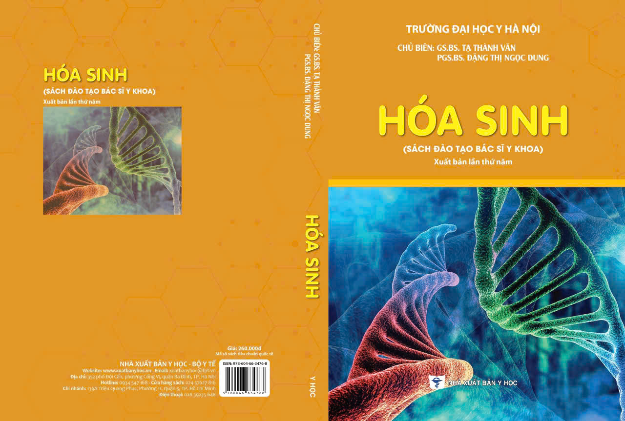 HÓA SINH (Sách Đào Tạo Bác Sĩ Y Khoa) (In lần thứ ba có sửa chữa và bổ sung - năm 2022) - Bản in màu