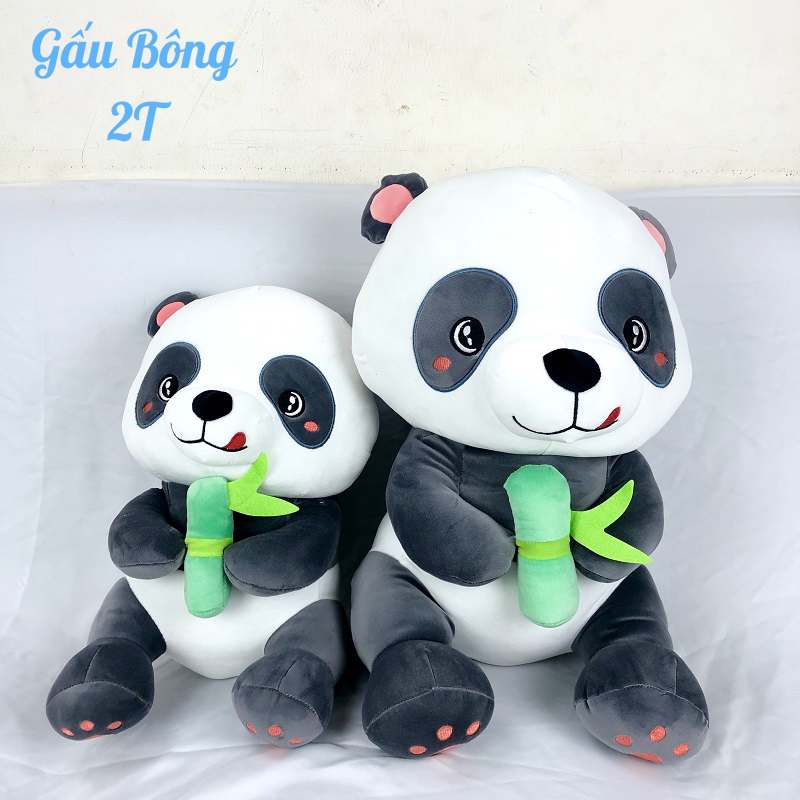 Gấu Bông Gấu Trúc Dễ Thương-Hàng Cao Cấp Gấu Bông 2T- Gối Ôm, Gấu Bông, Đồ Chơi Chất Liệu Bông Gòn Cao Cấp, Vải Nhung Co Giãn, Mềm Mịn, Đàn Hồi