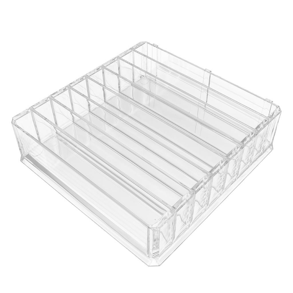 2pcs Makeup Organizer Compact Powder Display Holder Acrylic Storage Case