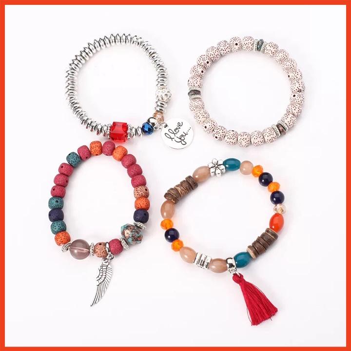 Vòng tay combo 4 chiếc siêu cá tính