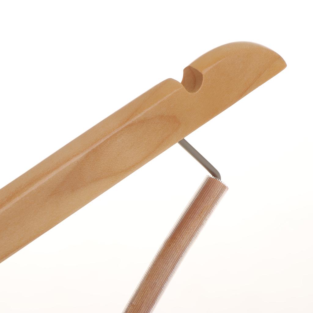 Durable Wooden Clothes Hangers Natural Finish