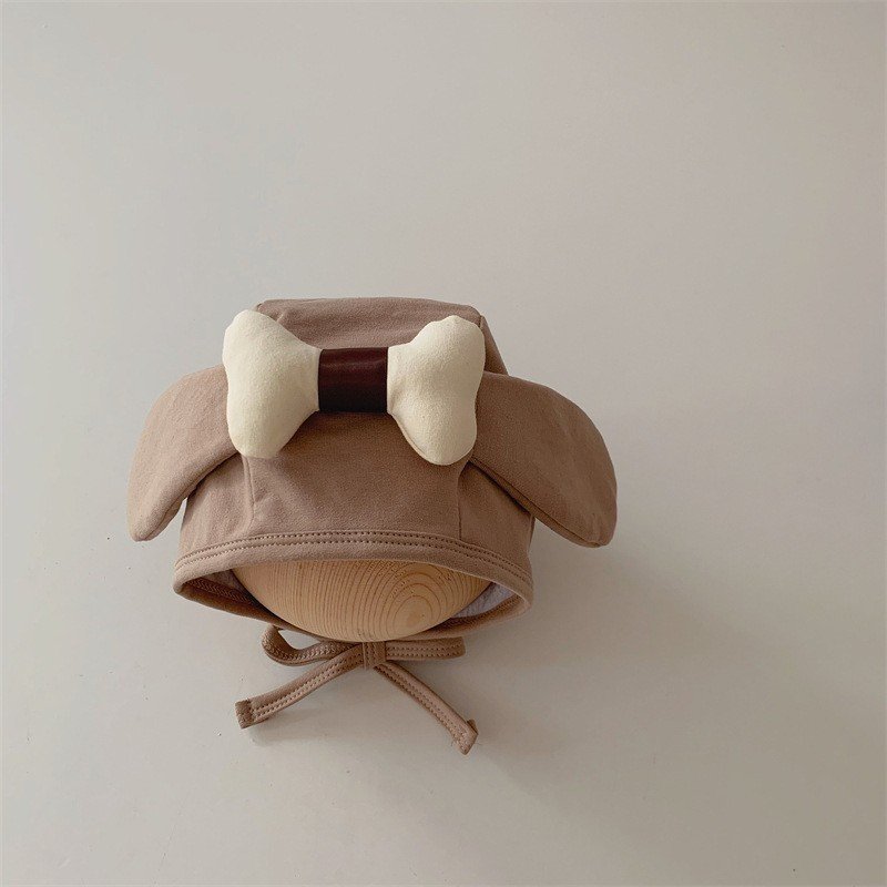 Mũ cotton tai cún khúc xương bằng bông đáng yêu cho bé MD257 Mimo Baby