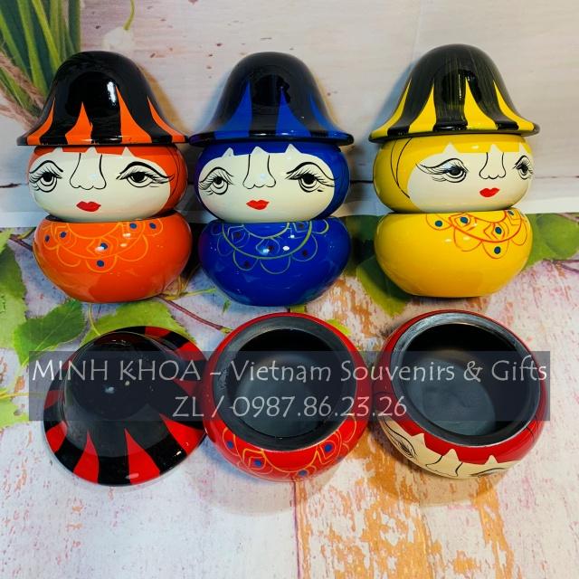 Búp Bê Sơn Mài 2 Tầng Phong Cách Nga Độc Đáo - Lacquer Dolls (Handicrafts)